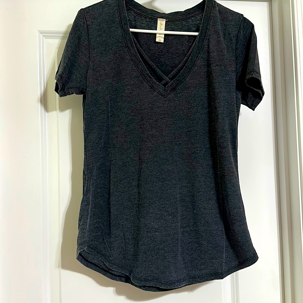 Women’s Altar’d State Charcoal Gray T-Shirt - Size S